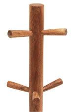 Monzaro Acacia Wood And White Marble Mug Tree