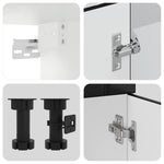 11 Piece Kitchen Cabinet Set Lucca Black Engineered Wood - Bargainia.com - 