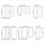 11 Piece Kitchen Cabinet Set Lucca Gloss White Engineered Wood - Bargainia.com - 