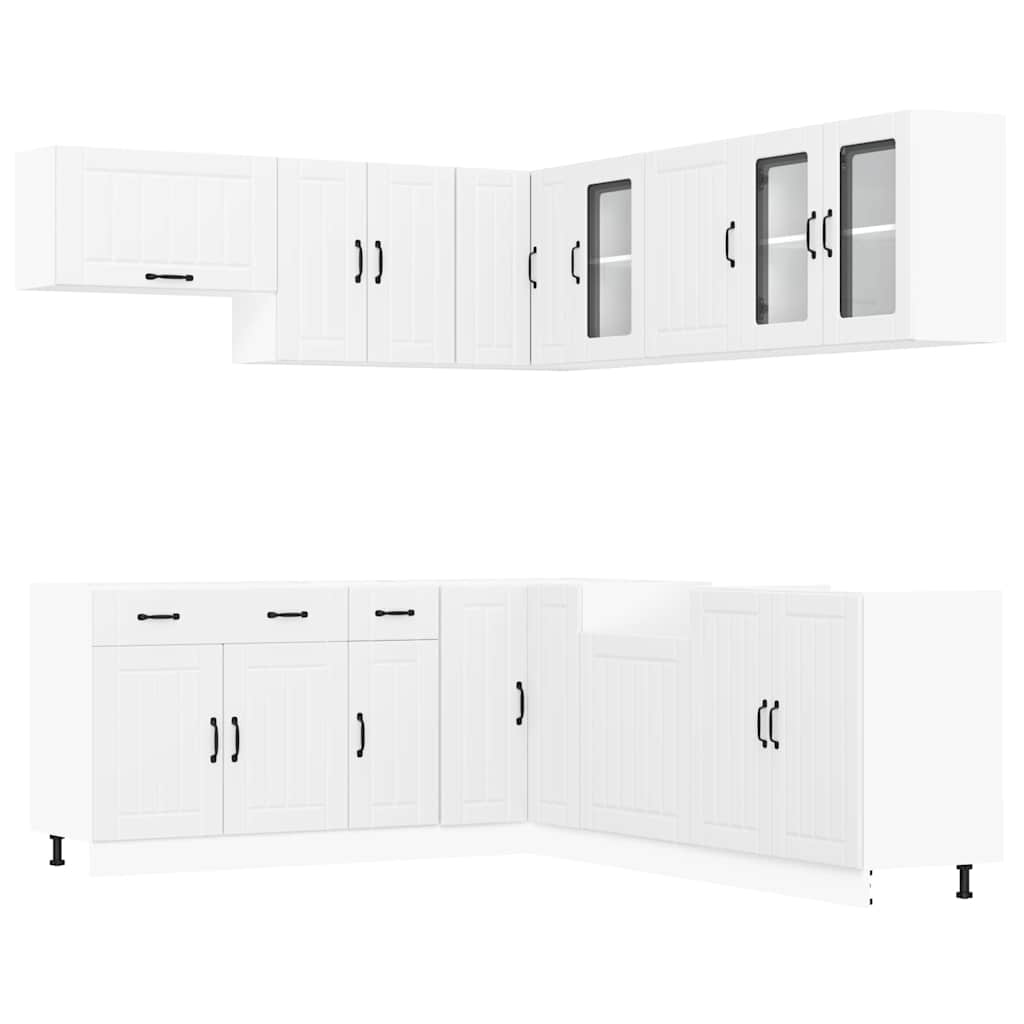 11 Piece Kitchen Cabinet Set Lucca White Engineered Wood - Bargainia.com - 8721158505293 - 3314921