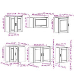 11 Piece Kitchen Cabinet Set Porto Artisan Oak Engineered Wood - Bargainia.com - 