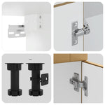 11 Piece Kitchen Cabinet Set Porto Artisan Oak Engineered Wood - Bargainia.com - 