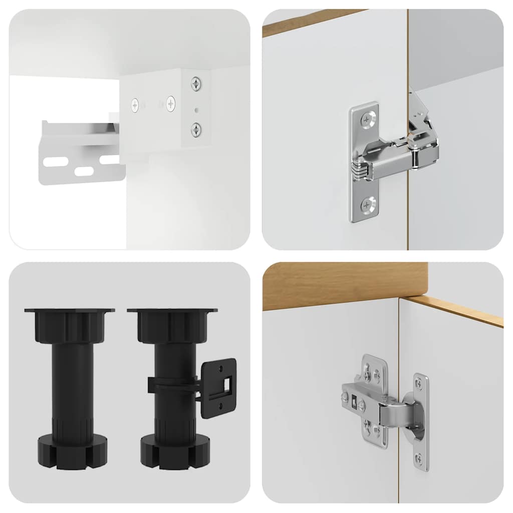 11 Piece Kitchen Cabinet Set Porto Artisan Oak Engineered Wood - Bargainia.com - 8721158505781 - 3314970