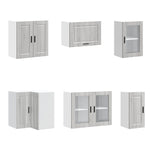 11 Piece Kitchen Cabinet Set Porto Grey Sonoma Engineered Wood - Bargainia.com - 