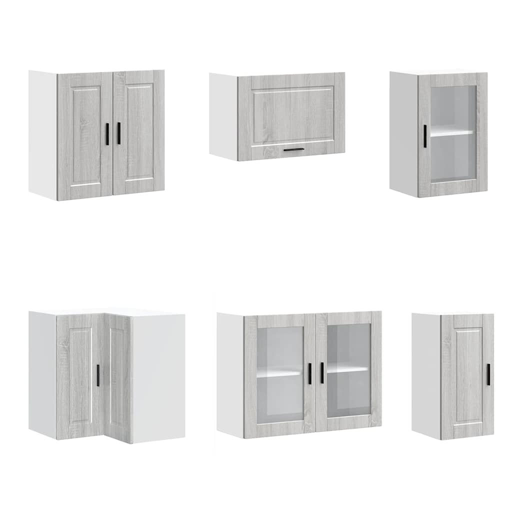 11 Piece Kitchen Cabinet Set Porto Grey Sonoma Engineered Wood - Bargainia.com - 8721158505156 - 3314907