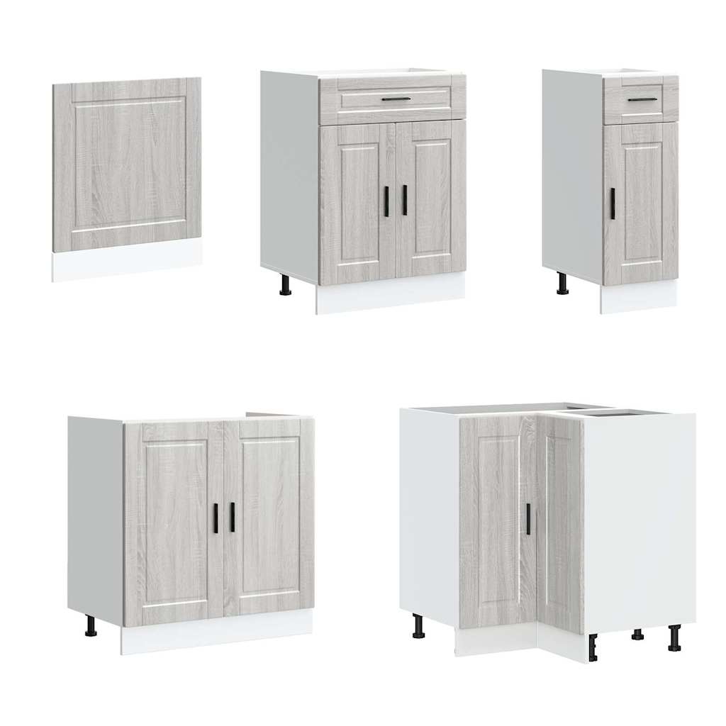 11 Piece Kitchen Cabinet Set Porto Grey Sonoma Engineered Wood - Bargainia.com - 8721158505156 - 3314907