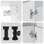 11 Piece Kitchen Cabinet Set Porto Grey Sonoma Engineered Wood - Bargainia.com - 