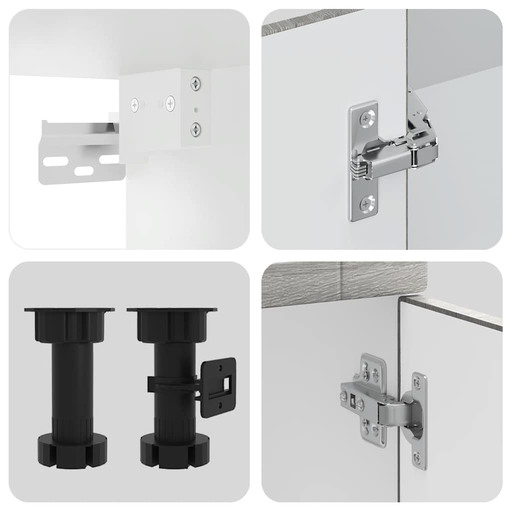 11 Piece Kitchen Cabinet Set Porto Grey Sonoma Engineered Wood - Bargainia.com - 8721158505156 - 3314907