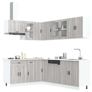 11 Piece Kitchen Cabinet Set Porto Grey Sonoma Engineered Wood - Bargainia.com - 8721158505156 - 3314907