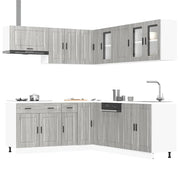 11 Piece Kitchen Cabinet Set Porto Grey Sonoma Engineered Wood - Bargainia.com - 8721158505453 - 3314937