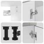 11 Piece Kitchen Cabinet Set Porto Grey Sonoma Engineered Wood - Bargainia.com - 