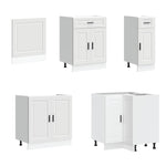 11 Piece Kitchen Cabinet Set Porto White Engineered Wood - Bargainia.com - 