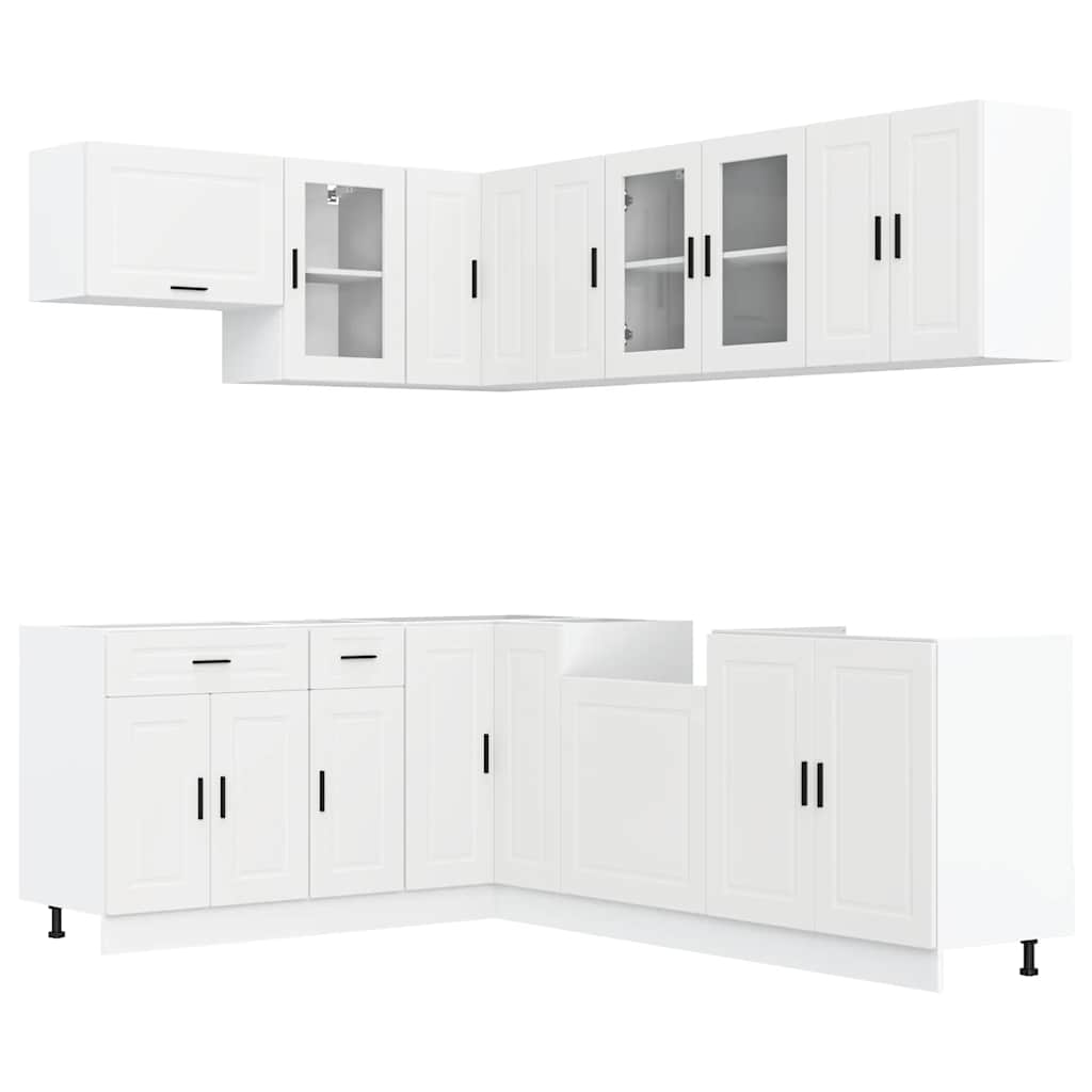 11 Piece Kitchen Cabinet Set Porto White Engineered Wood - Bargainia.com - 8721158505095 - 3314901
