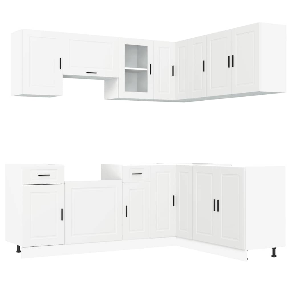 11 Piece Kitchen Cabinet Set Porto White Engineered Wood - Bargainia.com - 8721158505699 - 3314961