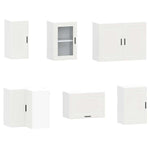 11 Piece Kitchen Cabinet Set Porto White Engineered Wood - Bargainia.com - 