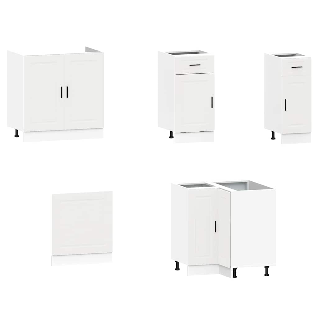 11 Piece Kitchen Cabinet Set Porto White Engineered Wood - Bargainia.com - 