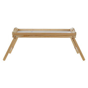 White Top Pinewood Bed Tray with Folding Legs