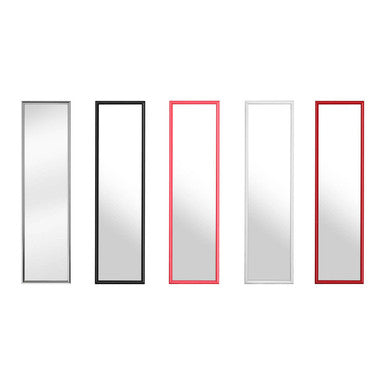 Mize Silver Plastic Frame Over Door Mirror