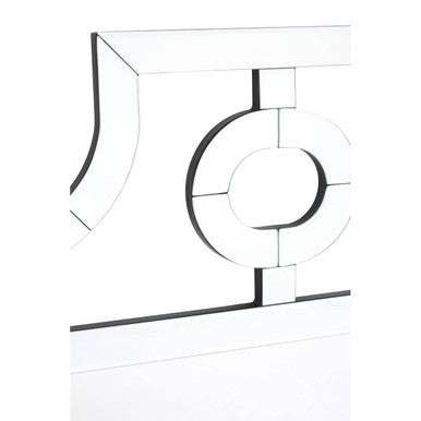 Nicolette Cut Out Design Silver Wall Mirror