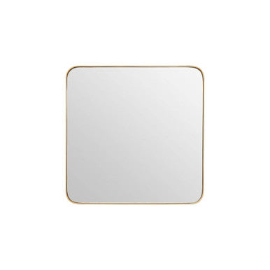 Tia Small Gold Finish Square Wall Mirror