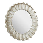 Adelere Champagne Finish Scallop Wall Mirror