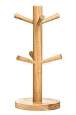 Soka Rubber wood 6 Cup Mug Tree