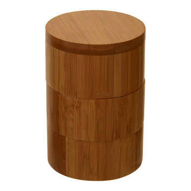 Bessan Bamboo Natural Cylindrical Storage Set