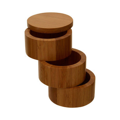 Bessan Bamboo Natural Cylindrical Storage Set