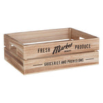 Naresso Natural Wood Set of 3 Provision Crates