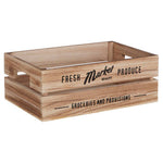 Naresso Natural Wood Set of 3 Provision Crates