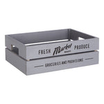 Naresso Grey Wood Set of 3 Provision Crates