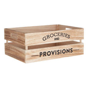Naresso Natural Wood Groceries And Provisions Crate