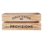 Naresso Natural Wood Groceries And Provisions Crate