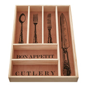 Bessan Wooden Vintage Design Cutlery Tray