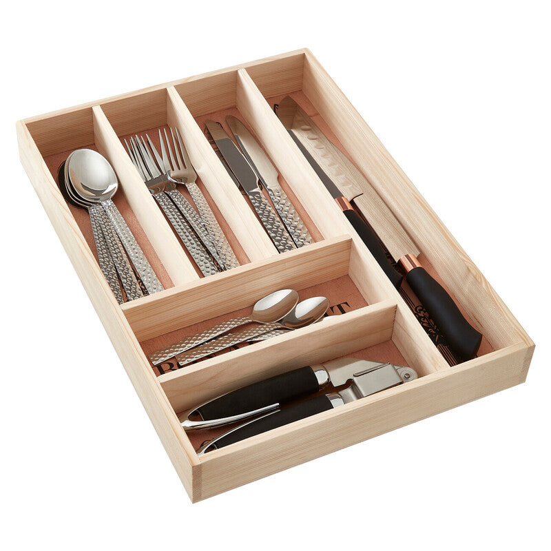 Bessan Wooden Vintage Design Cutlery Tray