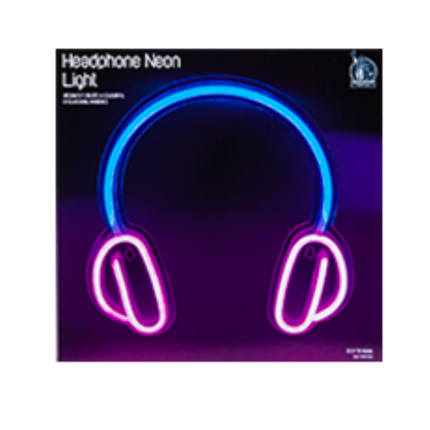 Headphone Neon Light Sign