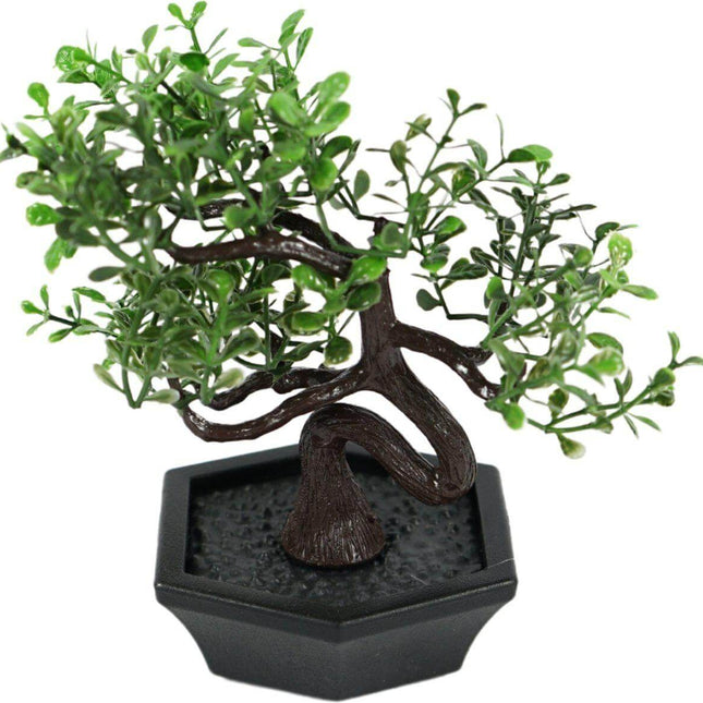 Mini Table Top Artificial Bonsai Tree In Pot 12cm Clearance