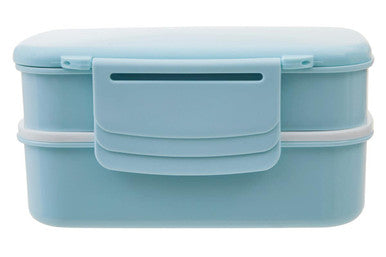 Grub Tub Light Blue Lunch Box With Cutlery