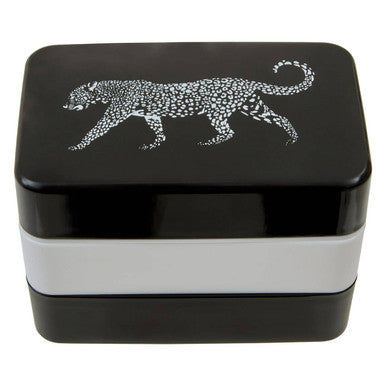Grub Tub Leopard Lunch Box With Cutlery