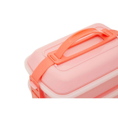 Grub Tub Pink Lunch Box With Cutlery