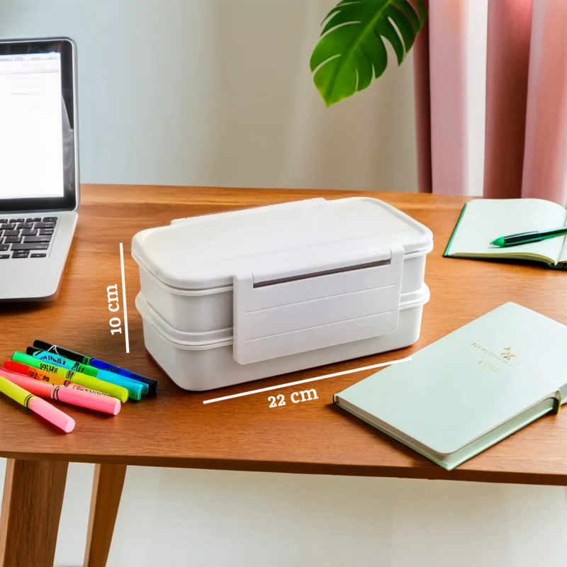 Grub Tub Grey Lunch Box With Cutlery