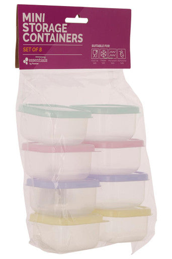 Set Of 8 Assorted Mini Storage Containers