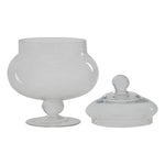 Olivia Clear Glass Candy Small Storage Jar