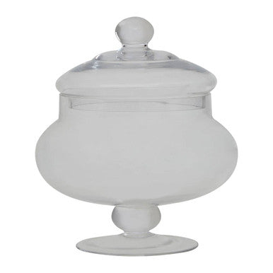 Olivia Clear Glass Candy Small Storage Jar