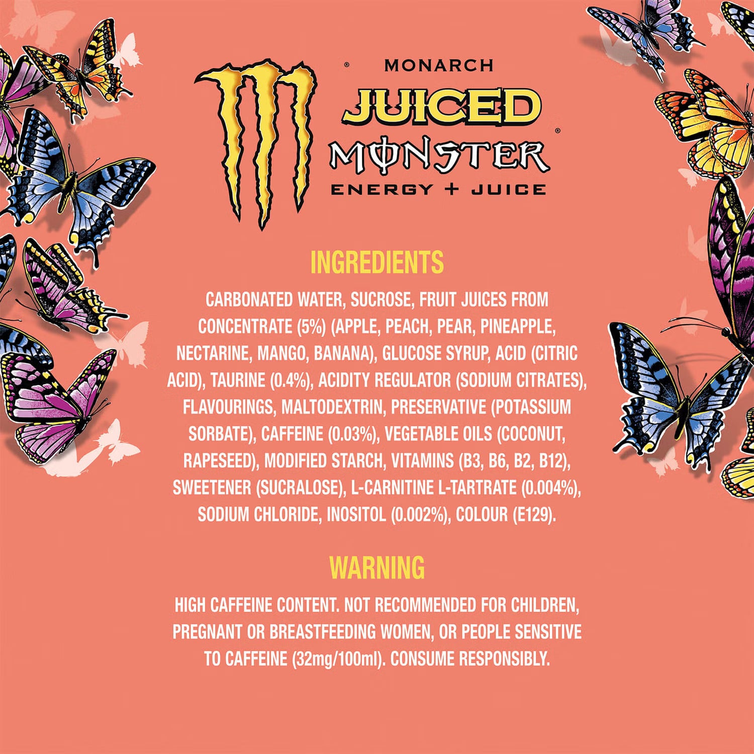 Monster Energy Drink - Monarch 12 x 500ml Drinks Partner