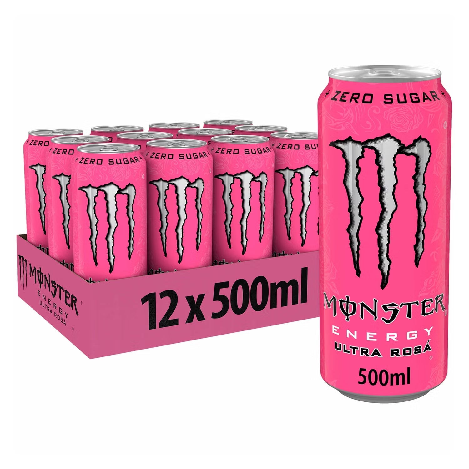 Monster Energy Drink - Ultra Rosa 12 x 500ml Drinks Partner