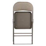 Folding Fabric Office Dining Chair - Grey / Beige