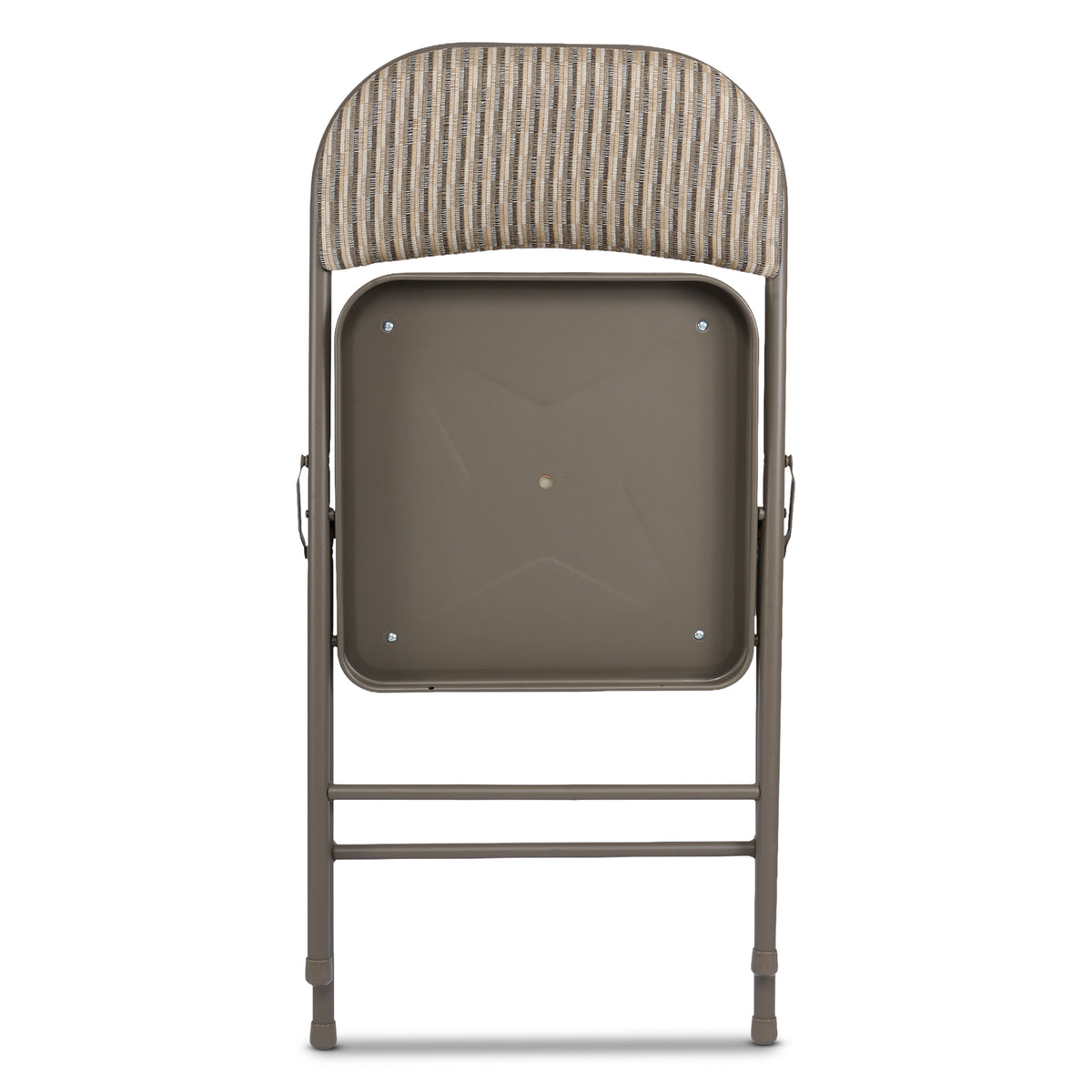 Folding Fabric Office Dining Chair - Grey / Beige
