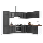 14 Piece Kitchen Cabinet Set Lucca Black Engineered Wood - Bargainia.com - 8721158505903 - 3314982