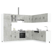 14 Piece Kitchen Cabinet Set Lucca Concrete Grey Engineered Wood - Bargainia.com - 8721158505934 - 3314985